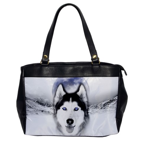 Wolf Moon Mountains Oversize Office Handbag from ArtsNow.com Front