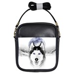 Wolf Moon Mountains Girls Sling Bag