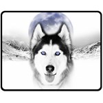 Wolf Moon Mountains Fleece Blanket (Medium)