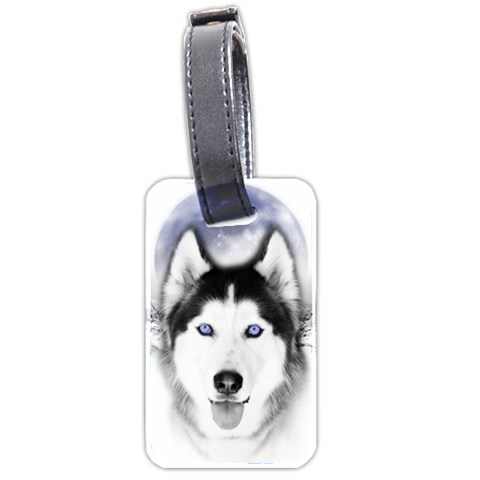Wolf Moon Mountains Luggage Tag (two sides) from ArtsNow.com Front