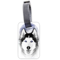 Wolf Moon Mountains Luggage Tag (two sides) from ArtsNow.com Front