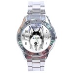 Wolf Moon Mountains Stainless Steel Analogue Watch