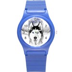 Wolf Moon Mountains Round Plastic Sport Watch (S)