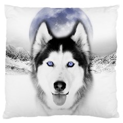 Wolf Moon Mountains Large Cushion Case (Two Sides) from ArtsNow.com Front