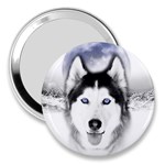 Wolf Moon Mountains 3  Handbag Mirror