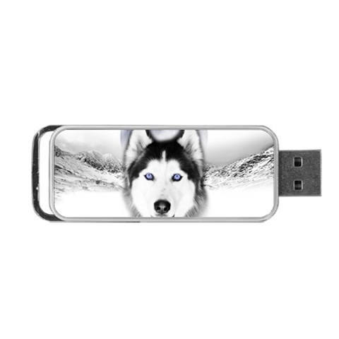 Wolf Moon Mountains Portable USB Flash (One Side) from ArtsNow.com Front