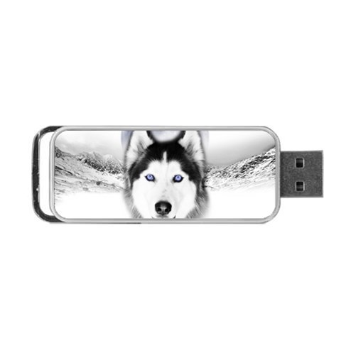 Wolf Moon Mountains Portable USB Flash (Two Sides) from ArtsNow.com Front