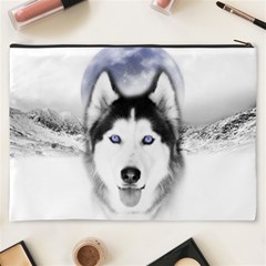 Wolf Moon Mountains Cosmetic Bag (XXXL) from ArtsNow.com Back