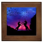 Unicorn Sunset Framed Tile