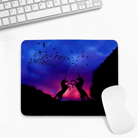 Unicorn Sunset Small Mousepad from ArtsNow.com Front