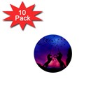 Unicorn Sunset 1  Mini Button (10 pack) 