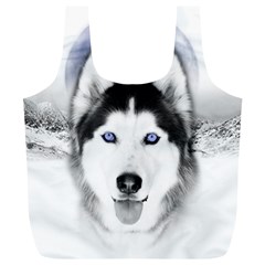 Wolf Moon Mountains Full Print Recycle Bag (XL) from ArtsNow.com Front