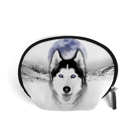 Wolf Moon Mountains Accessory Pouch (Small) from ArtsNow.com Front