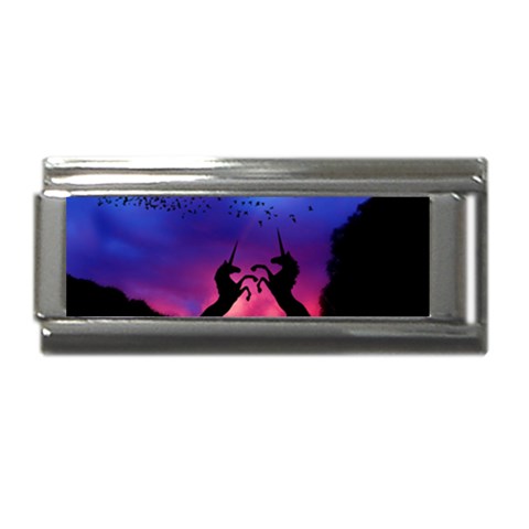 Unicorn Sunset Superlink Italian Charm (9mm) from ArtsNow.com Front
