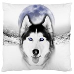 Wolf Moon Mountains Standard Flano Cushion Case (One Side)