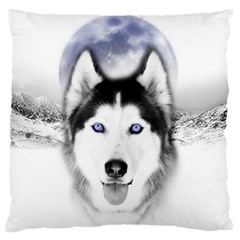 Wolf Moon Mountains Standard Flano Cushion Case (Two Sides) from ArtsNow.com Front