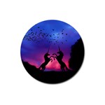 Unicorn Sunset Magnet 3  (Round)