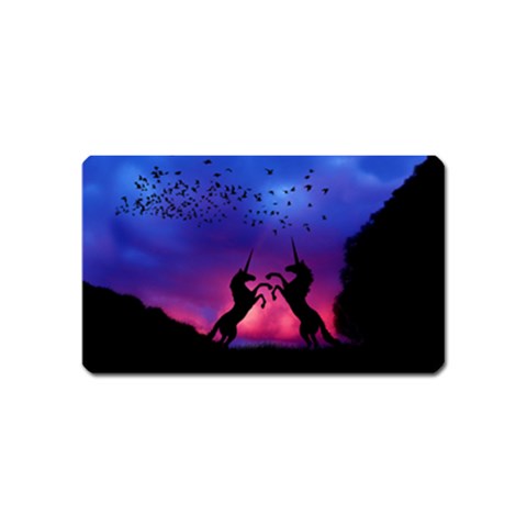 Unicorn Sunset Magnet (Name Card) from ArtsNow.com Front