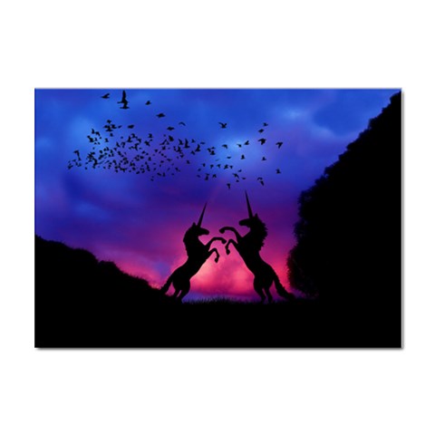 Unicorn Sunset Sticker A4 (100 pack) from ArtsNow.com Front
