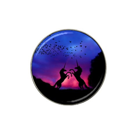 Unicorn Sunset Hat Clip Ball Marker (10 pack) from ArtsNow.com Front