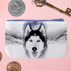 Wolf Moon Mountains Large Coin Purse from ArtsNow.com Back