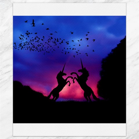 Unicorn Sunset Canvas 8  x 10  from ArtsNow.com 8.15 x9.66  Canvas - 1