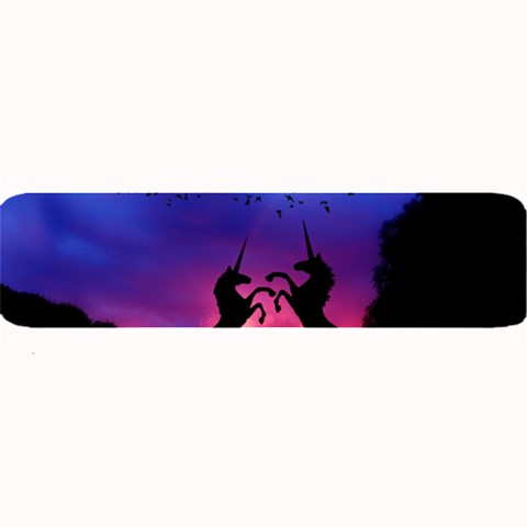 Unicorn Sunset Large Bar Mat from ArtsNow.com 32 x8.5  Bar Mat