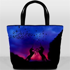 Unicorn Sunset Bucket Bag from ArtsNow.com Front