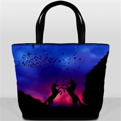 Unicorn Sunset Bucket Bag from ArtsNow.com Back