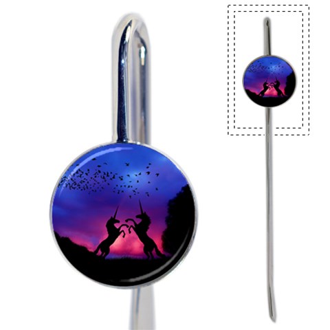 Unicorn Sunset Book Mark from ArtsNow.com Front