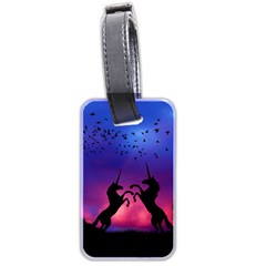 Unicorn Sunset Luggage Tag (two sides) from ArtsNow.com Back