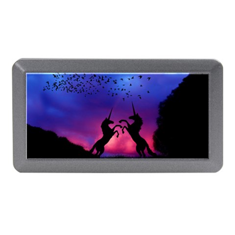 Unicorn Sunset Memory Card Reader (Mini) from ArtsNow.com Front