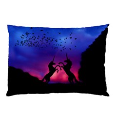 Unicorn Sunset Pillow Case (Two Sides) from ArtsNow.com Front