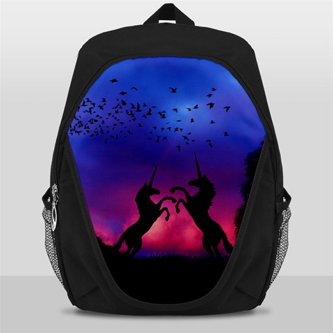 Unicorn Sunset Backpack Bag from ArtsNow.com Front