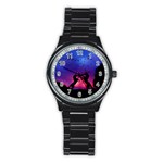 Unicorn Sunset Stainless Steel Round Watch