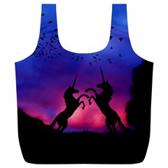 Unicorn Sunset Full Print Recycle Bag (XL) from ArtsNow.com Front