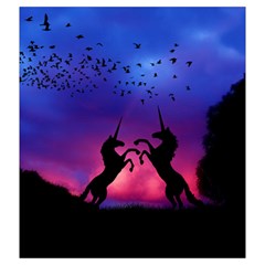 Unicorn Sunset Drawstring Pouch (XXL) from ArtsNow.com Back