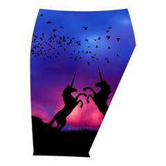 Unicorn Sunset Midi Wrap Pencil Skirt from ArtsNow.com  Front Right 