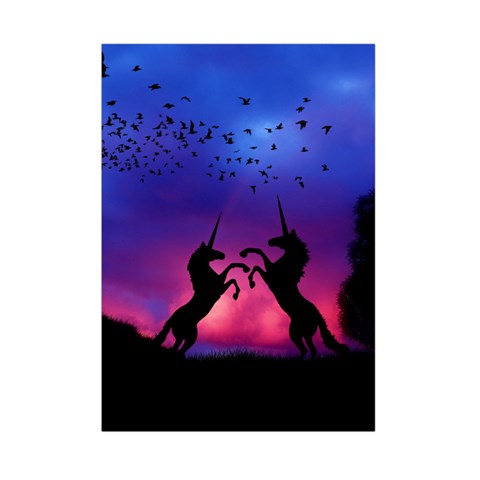 Unicorn Sunset Small Tapestry from ArtsNow.com Front