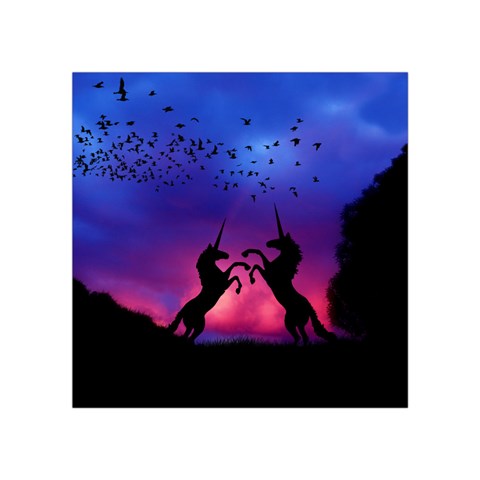 Unicorn Sunset Square Tapestry (Small) from ArtsNow.com Front