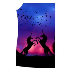 Unicorn Sunset Women s Button Up Vest from ArtsNow.com Front Right