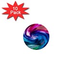 Water Paint 1  Mini Button (10 pack) 