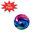 Water Paint 1  Mini Magnet (10 pack) 