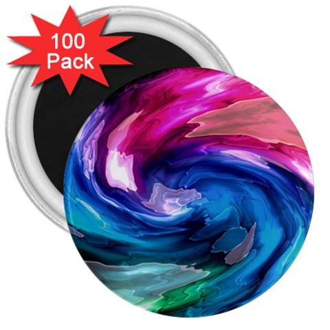 Water Paint 3  Magnet (100 pack) from ArtsNow.com Front