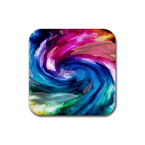 Water Paint Rubber Coaster (Square) from ArtsNow.com Front