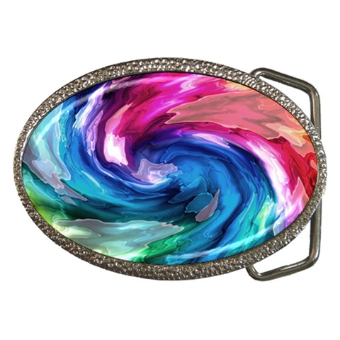 Water Paint Belt Buckle from ArtsNow.com Front