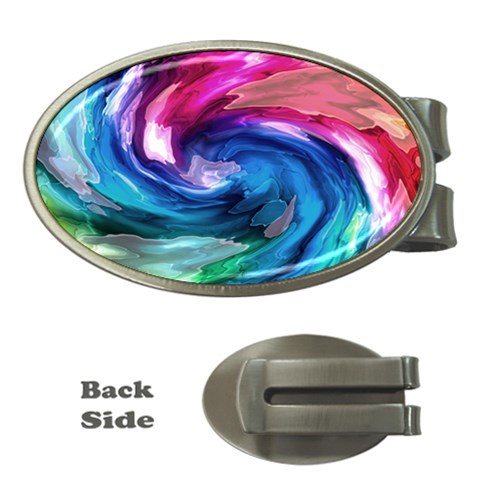 Water Paint Money Clip (Oval) from ArtsNow.com Front