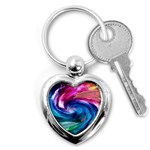 Water Paint Key Chain (Heart)