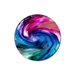 Water Paint Rubber Round Coaster (4 pack)