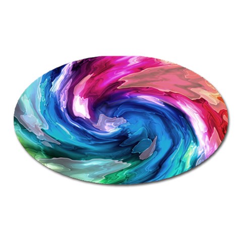 Water Paint Magnet (Oval) from ArtsNow.com Front